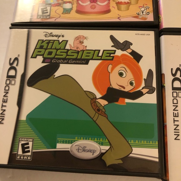 4 empty Nintendo DS Cases and manuals only Kim Possible Girl’s Party game ATV - Picture 5 of 9